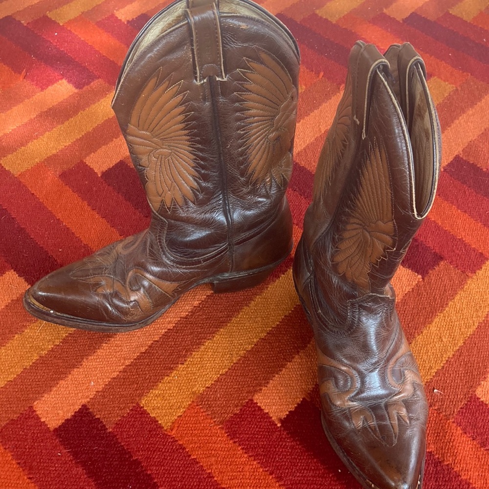 Vintage Boulet cowboy boots